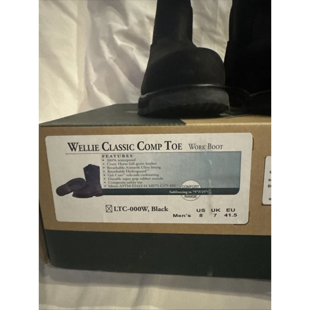Original Muck Wellie Men Size 8 Classic Waterproof Brown Work‎ & Safety Boots